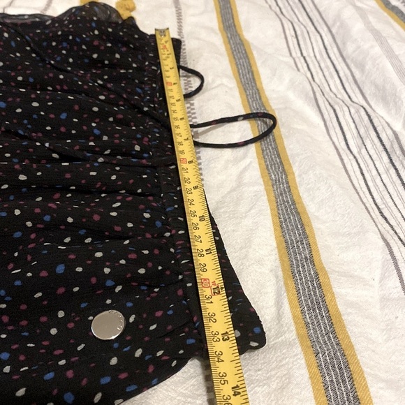 COACH Silk Tiered Midi skirt Button Twee Luxury - Picture 11 of 11